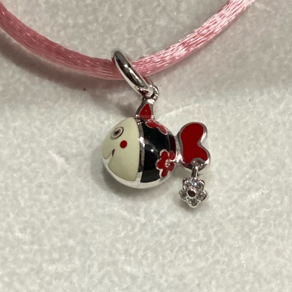 Aaron Basha Ball Fish Charm. NEVER BEEN WORN - Picture 2 of 4